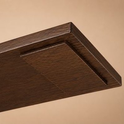 Close detail of the extrusion on the underside of a timber link